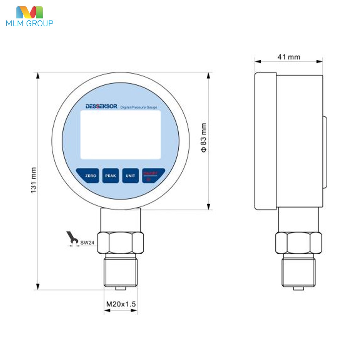DR3710 Digital Pressure Gauge